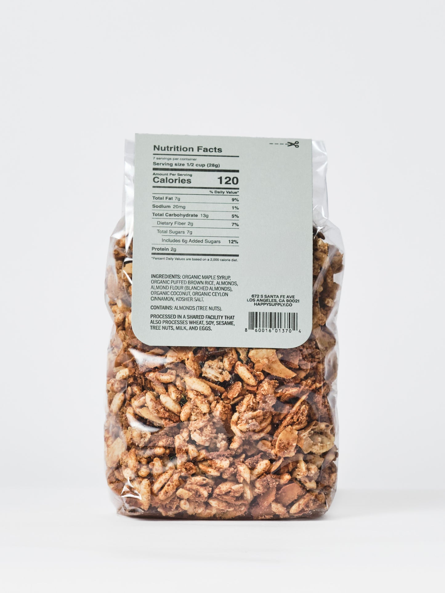 Crispy Rice Granola with Coconut Flakes
