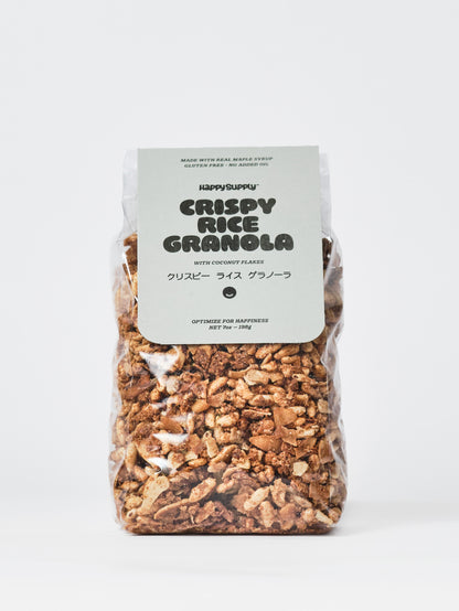 Crispy Rice Granola with Coconut Flakes